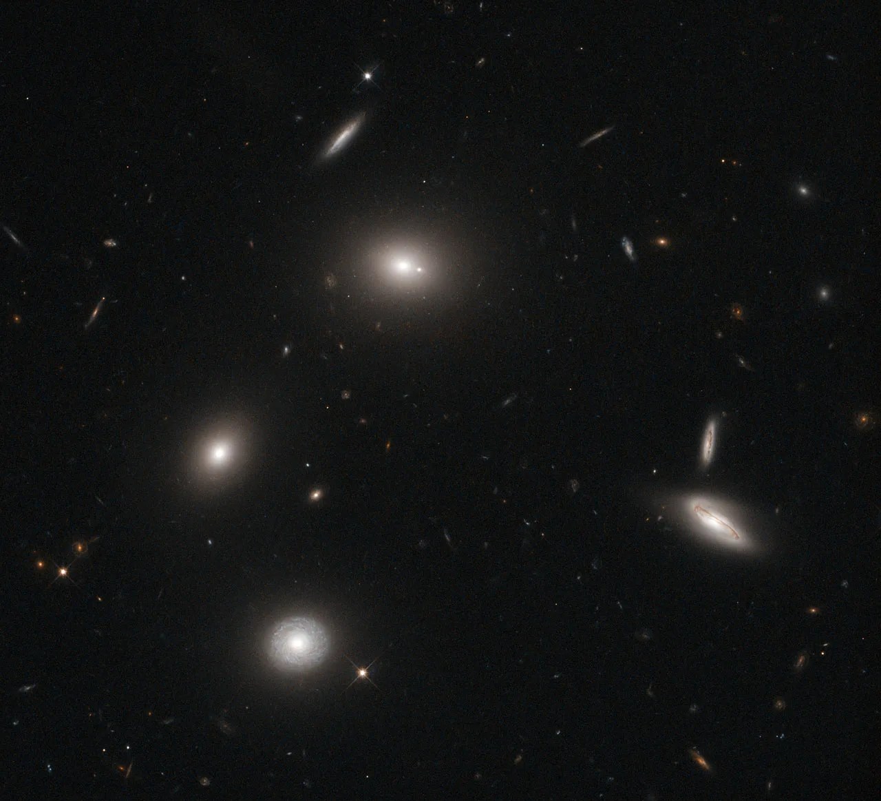 Hubble Traps Galactic Fireflies