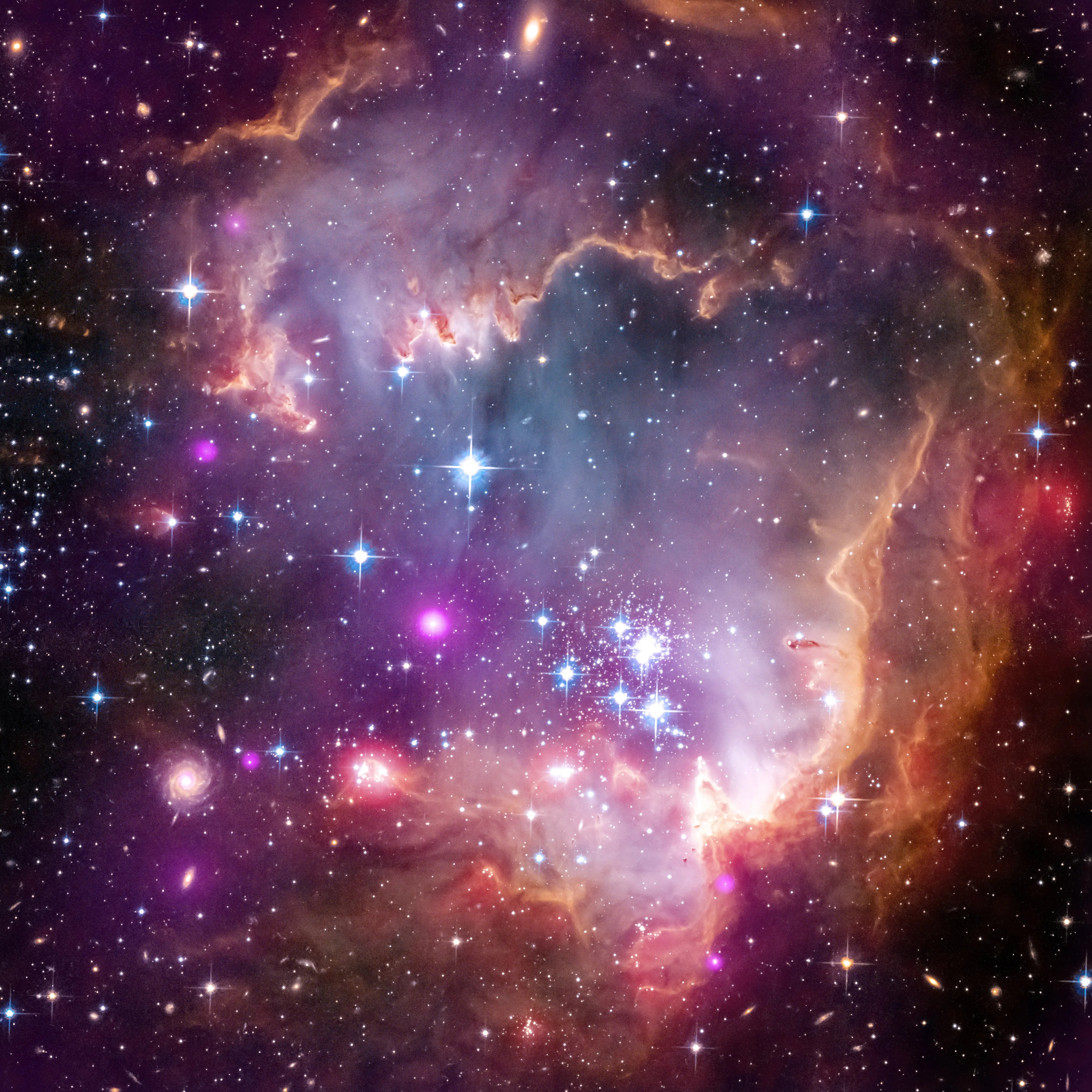 Taken under the 'wing' of the small magellanic cloud