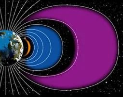 Still capture of an sdo video showing artificial radiation belts