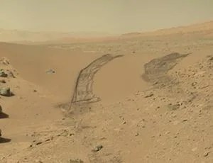 The Dingo Gap dune as seen by Curiosity