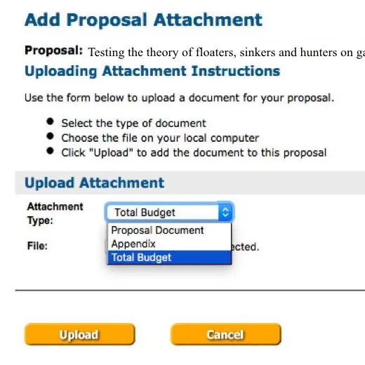 Screenshot for adding attachment