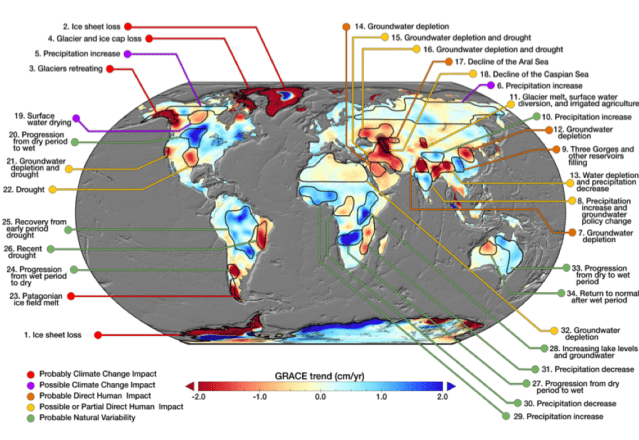 Changes in global terrestrial water storage C - NASA Science