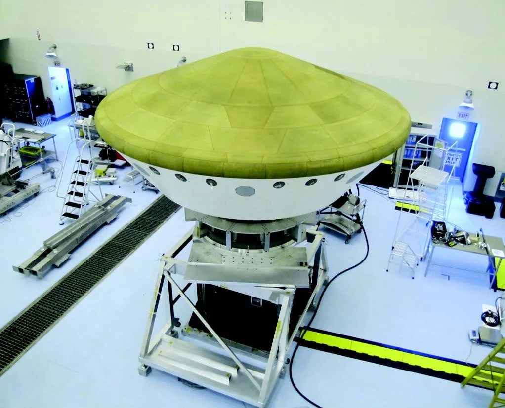 Photo of the Curiosity Rover aeroshell