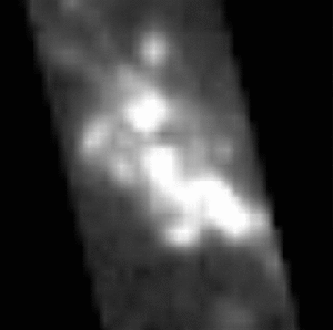 An animated gif shows black and white shifting blobs that change in both size and shape.