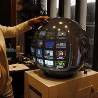 Interactive spherical display