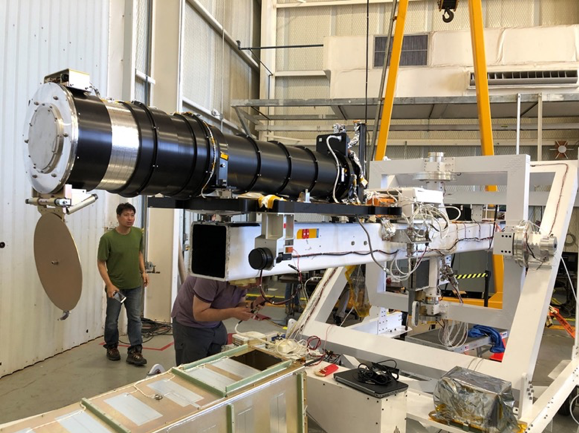 Photo of BITSE coronagraph in NASA hanger