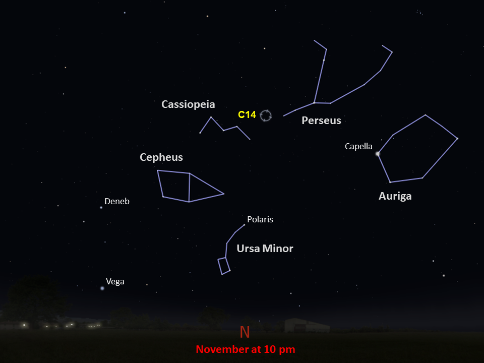 Star chart for Caldwell 14
