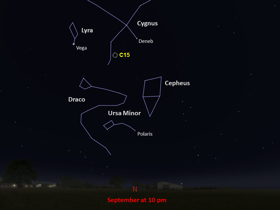 Hubble Caldwell 15 Star Chart