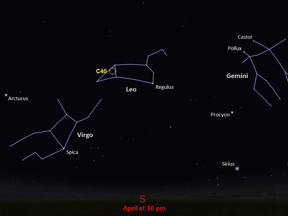 Star chart for Caldwell 40