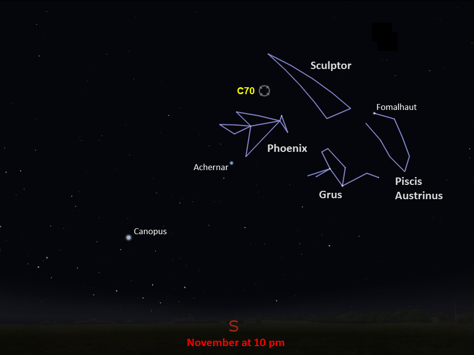 Caldwell 70 star chart