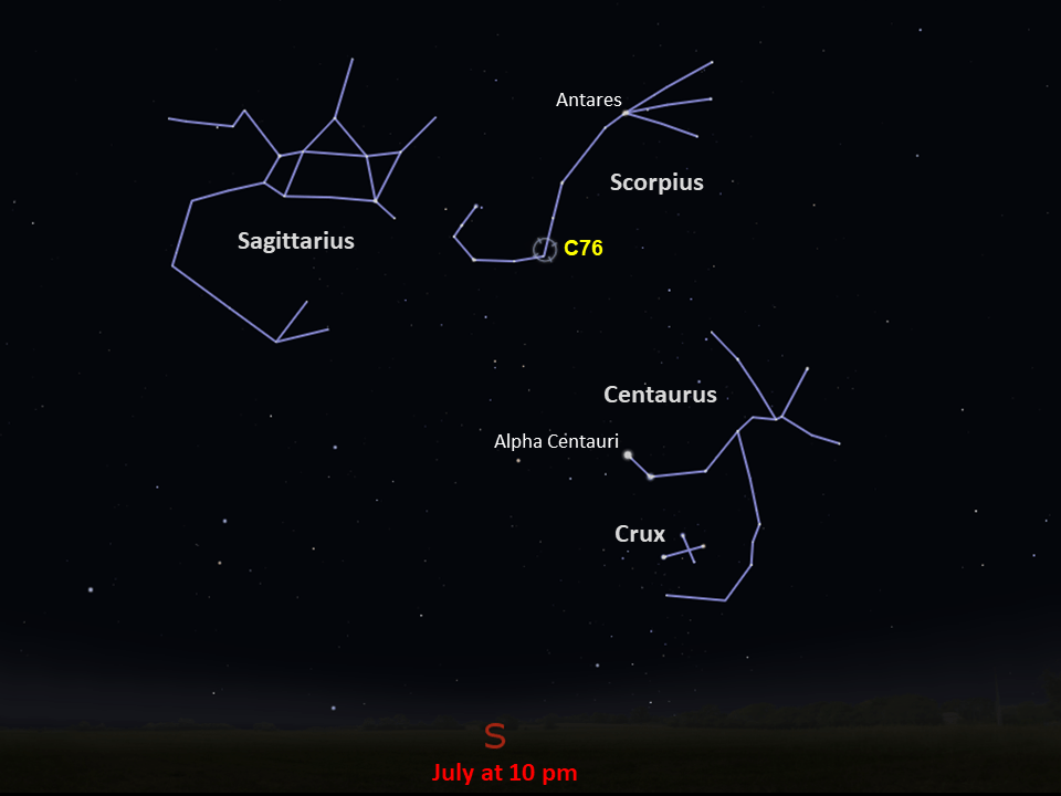 Star chart for Caldwell 76