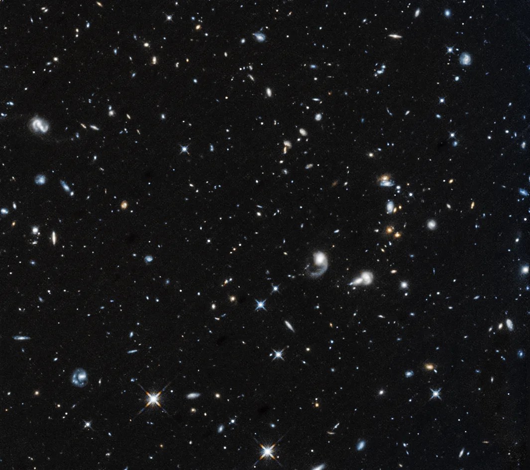 field of bright galaxies