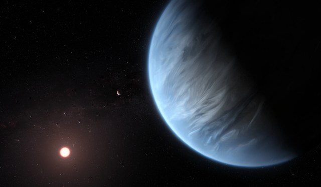 
			NASA’s Hubble Finds Water Vapor on Habitable-Zone Exoplanet for 1st Time - NASA Science			