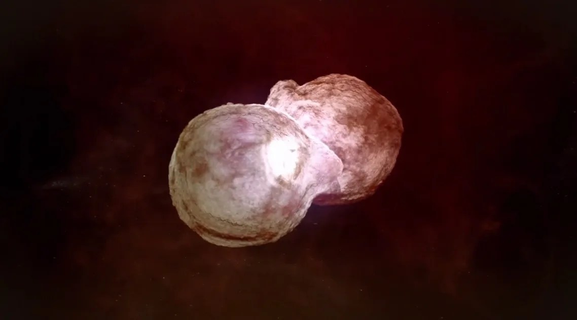 Graphic of homunculus nebula, which contains eta carinae