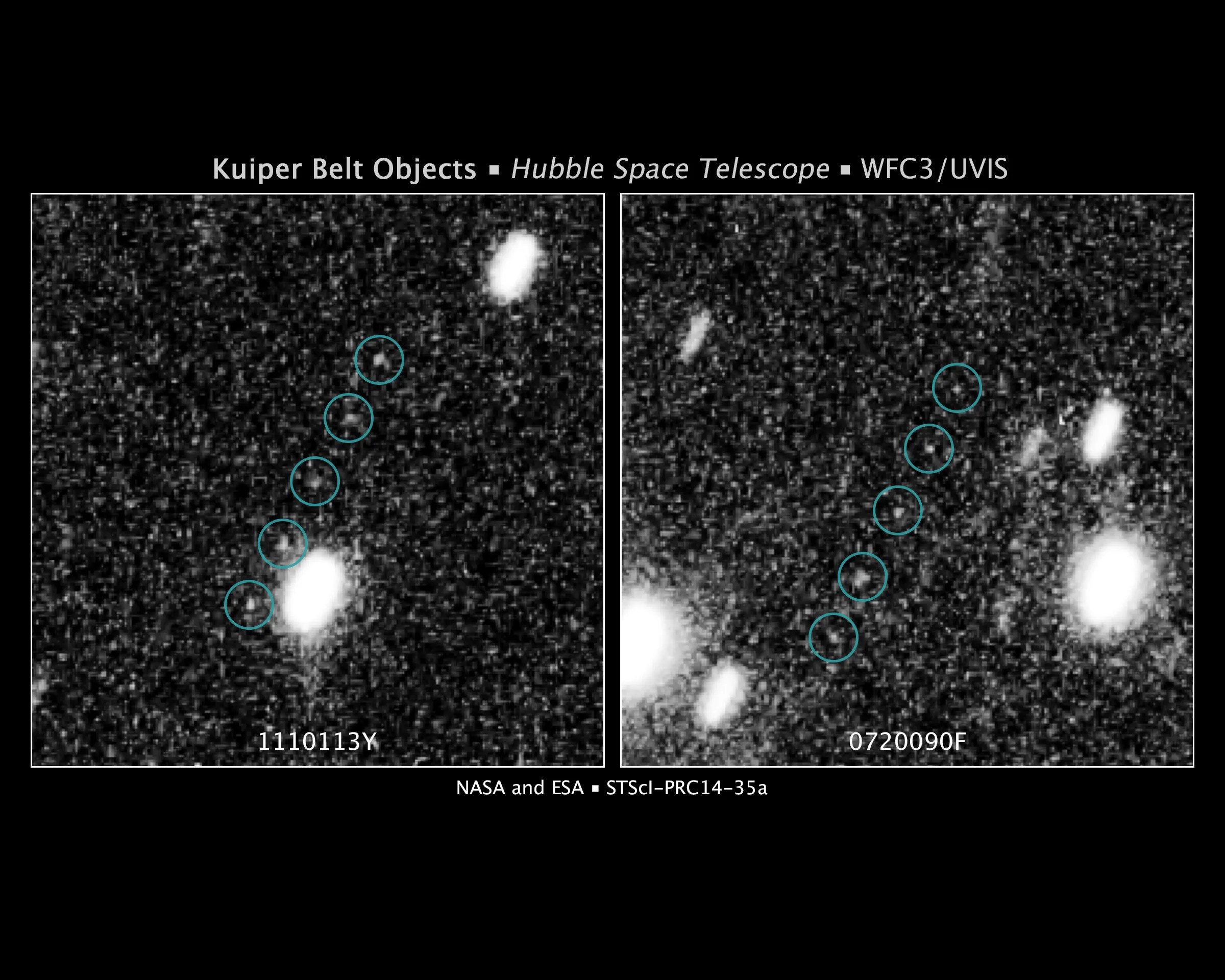 Hubble view of kuiper belt objects