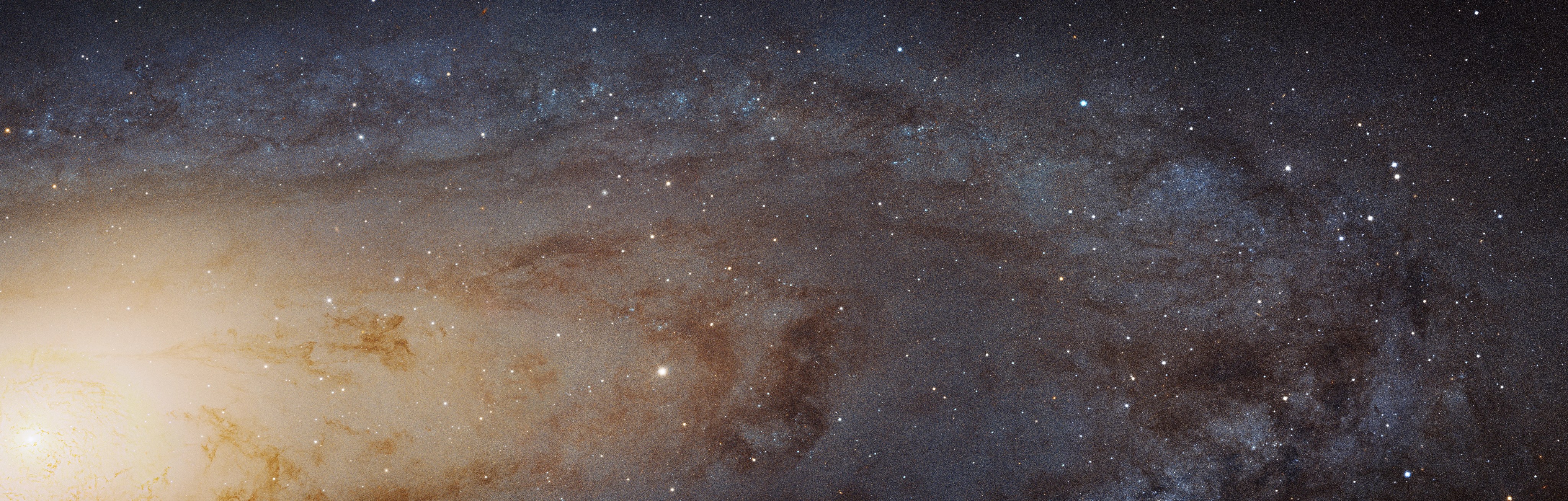 This sweeping bird's-eye view of a portion of the Andromeda galaxy (M31) is the sharpest image ever taken of the galaxy.