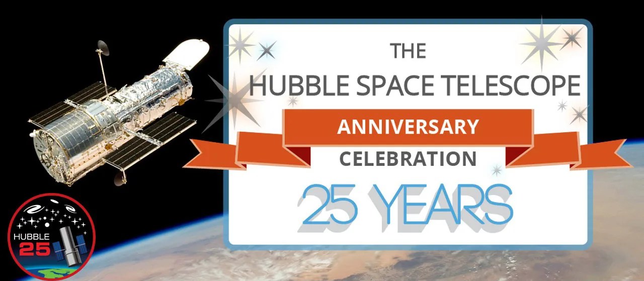 Hubble 25 years promotion banner