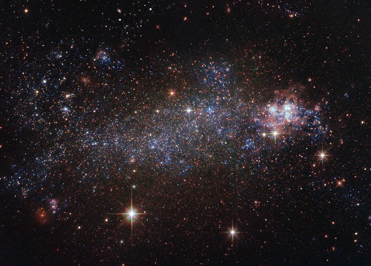 Ngc 5408 sports a messy, indefinable shape