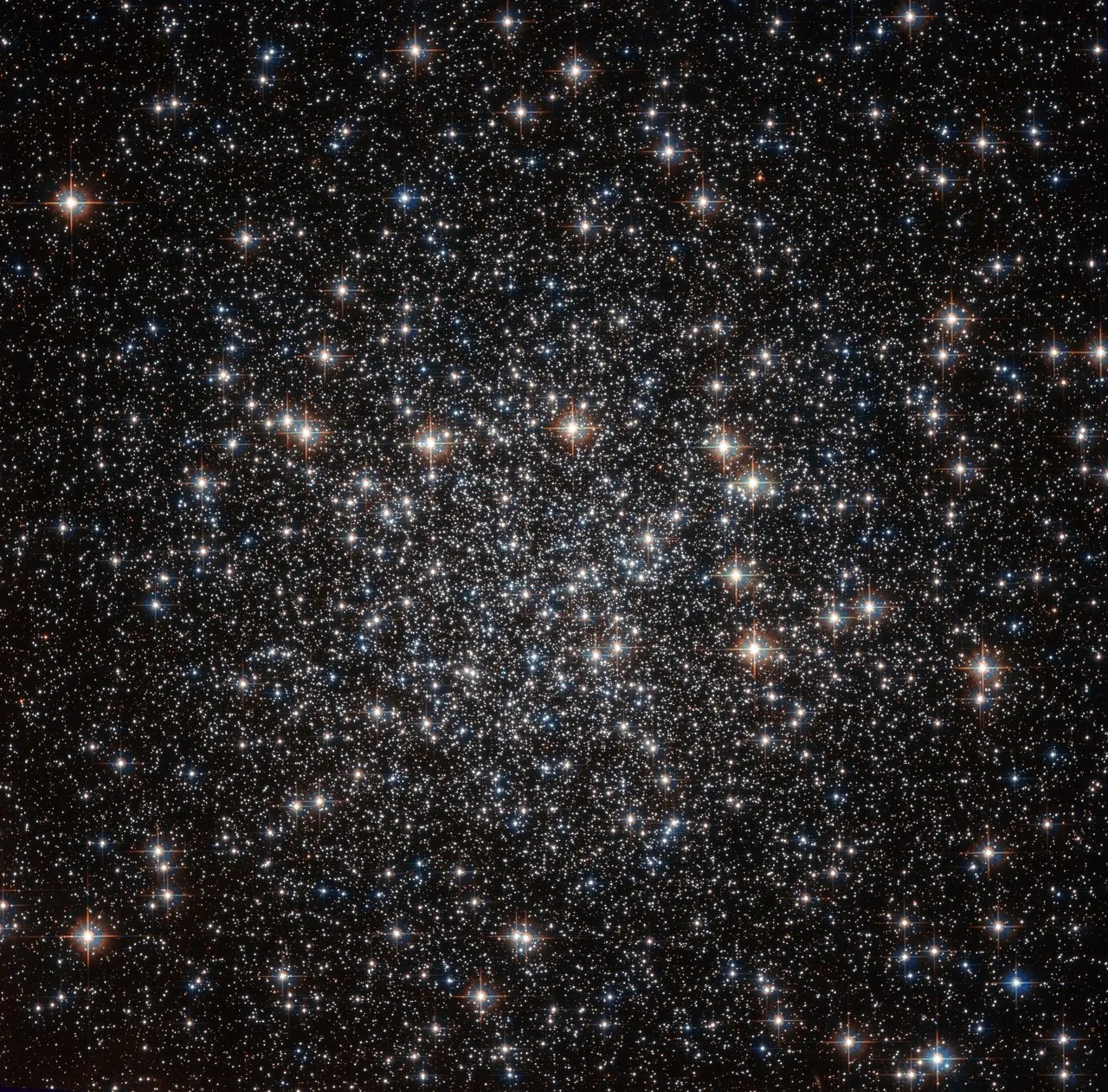A field of stars called a globular cluster