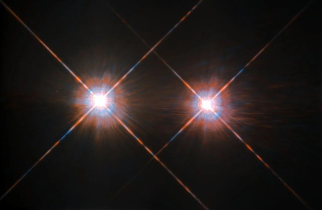 
			Hubble's Best Image of Alpha Centauri A and B			
