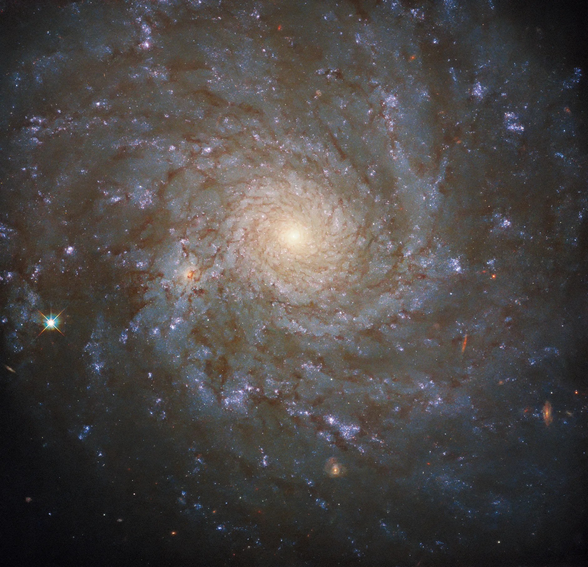 A bright spiral galaxy with a large, luminous core.