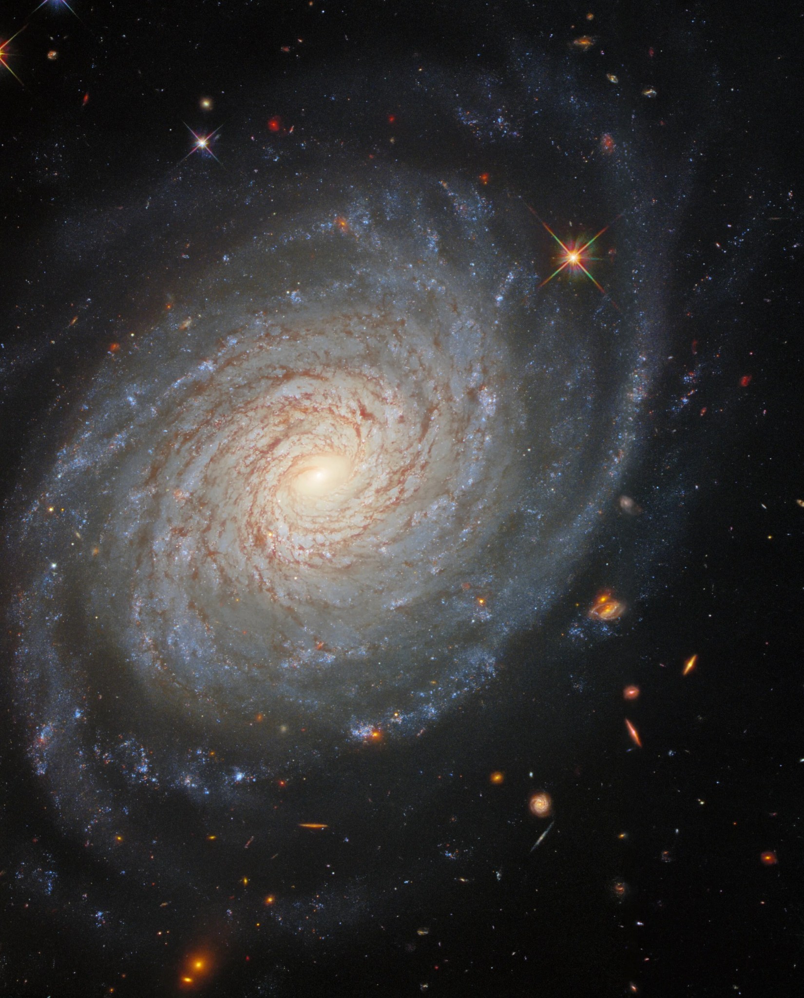 Bright face-on spiral galaxy