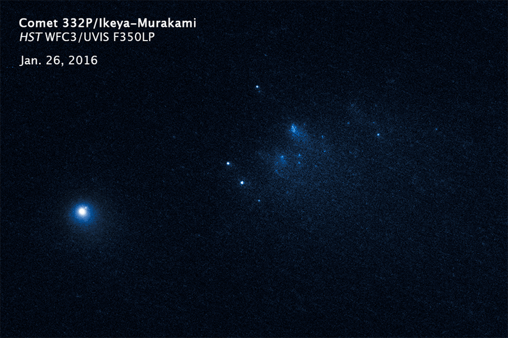 animation of Hubble observations of Comet 332P/Ikeya-Murakami