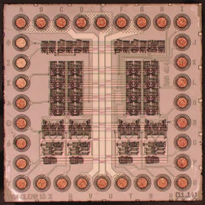 Close up photo of random access memory chip
