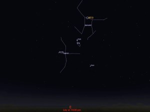 locator star chart for M13