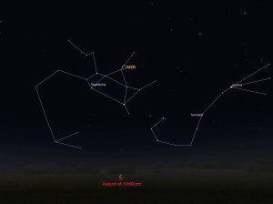 locator star chart for M28