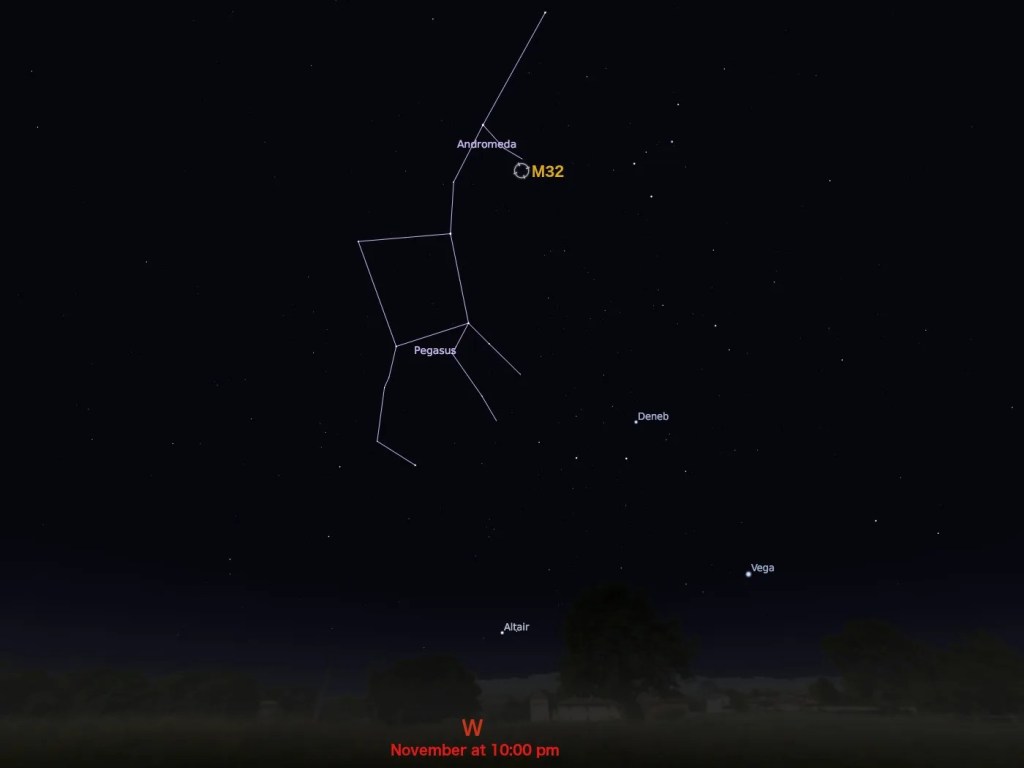 locator star chart for M32
