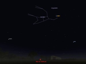 locator star chart for M51
