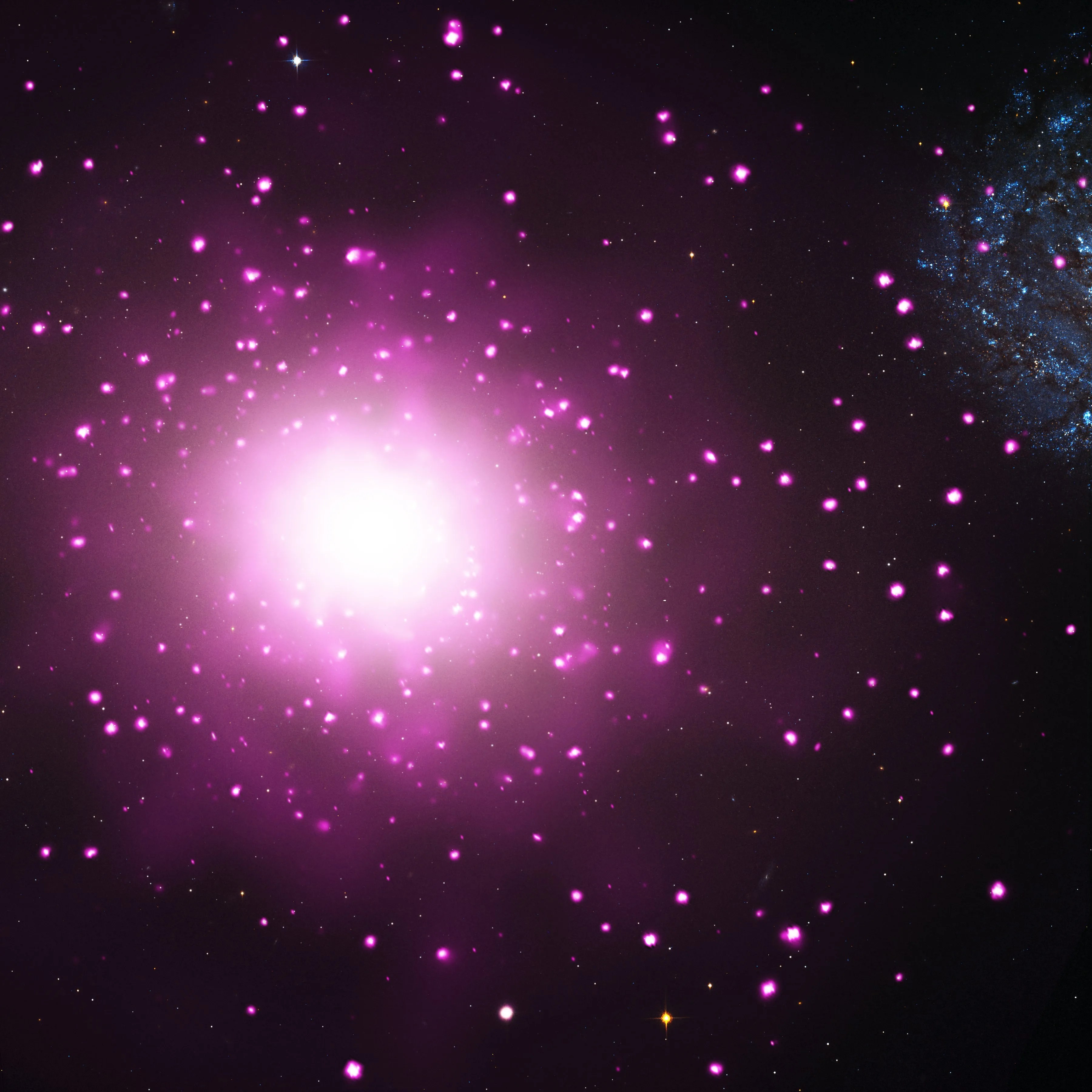 Composite image of elliptical galaxy m60-ucd1