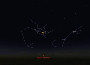 locator star chart for M69