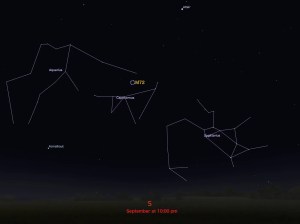 locator star chart for M72