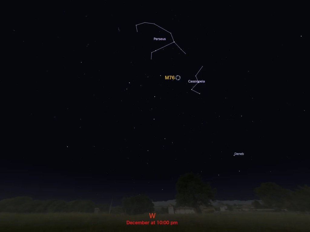 locator star chart for M76