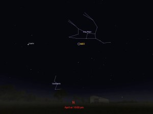 locator star chart for M81