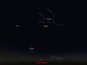 locator star chart for M82
