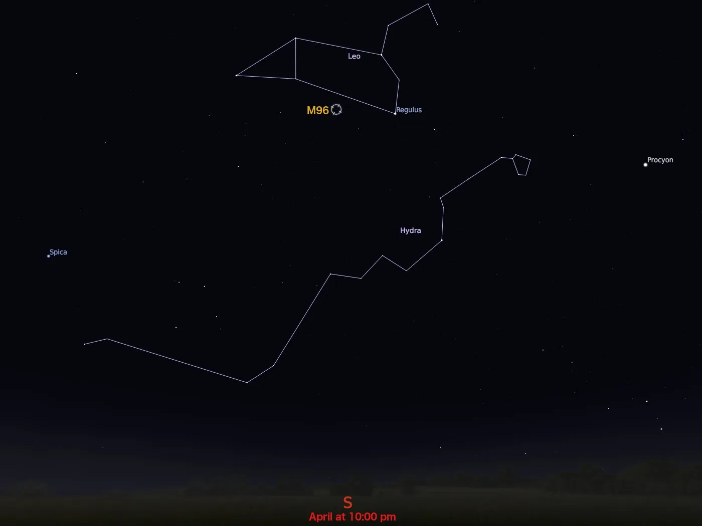 locator star chart for M96
