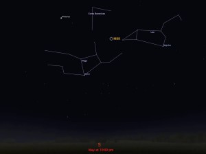 locator star chart for M99