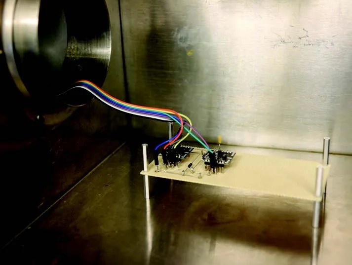 Photo of dual-sensor vacuum testing