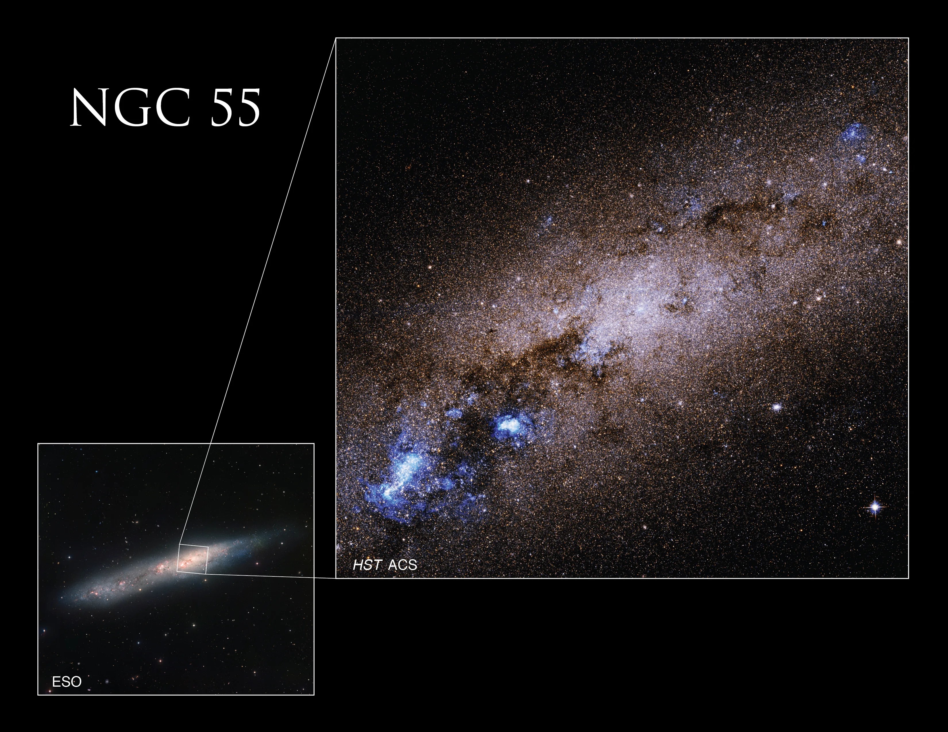 The image of C72's galactic center is shown to be inset from a flat spiral galaxy.