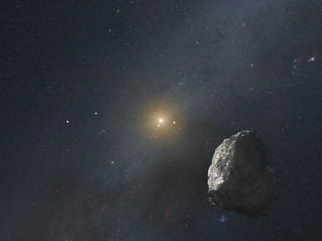 This near-Earth asteroid has an Earth minimum orbital intersection distance of 3,160,000 km, which corresponds to 8.2 lunar distances. This short distance as well as its sufficiently large size makes it a potentially hazardous asteroid.