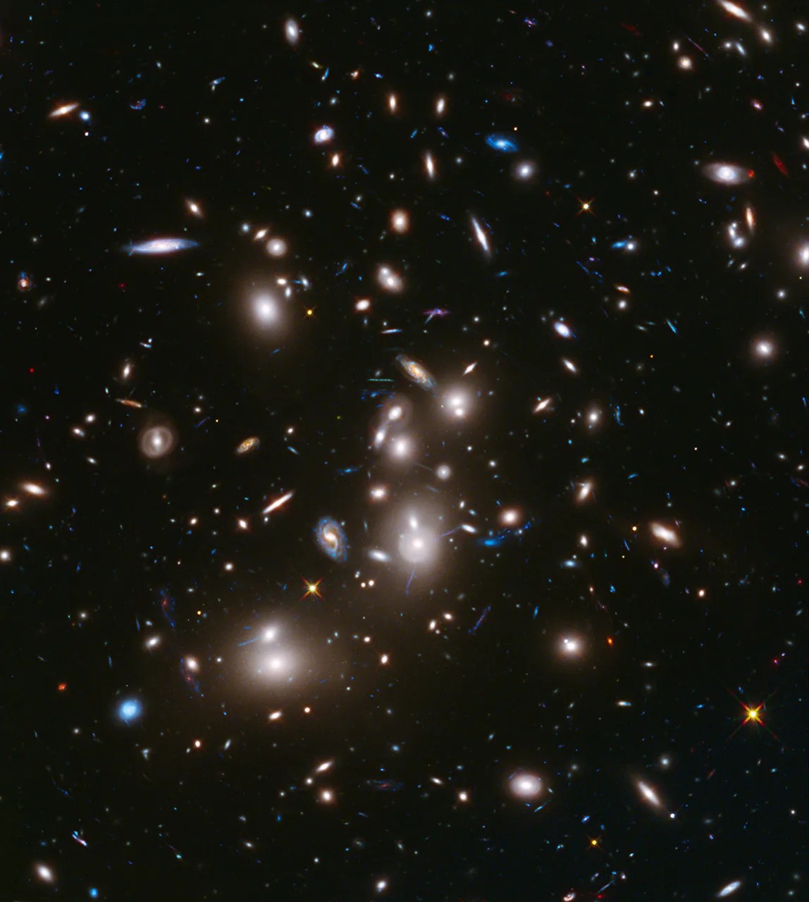 Massive galaxy cluster abell 2744