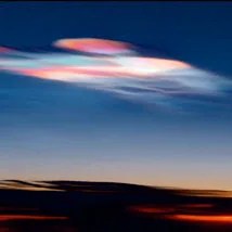 Photo of a polar statospheric cloud