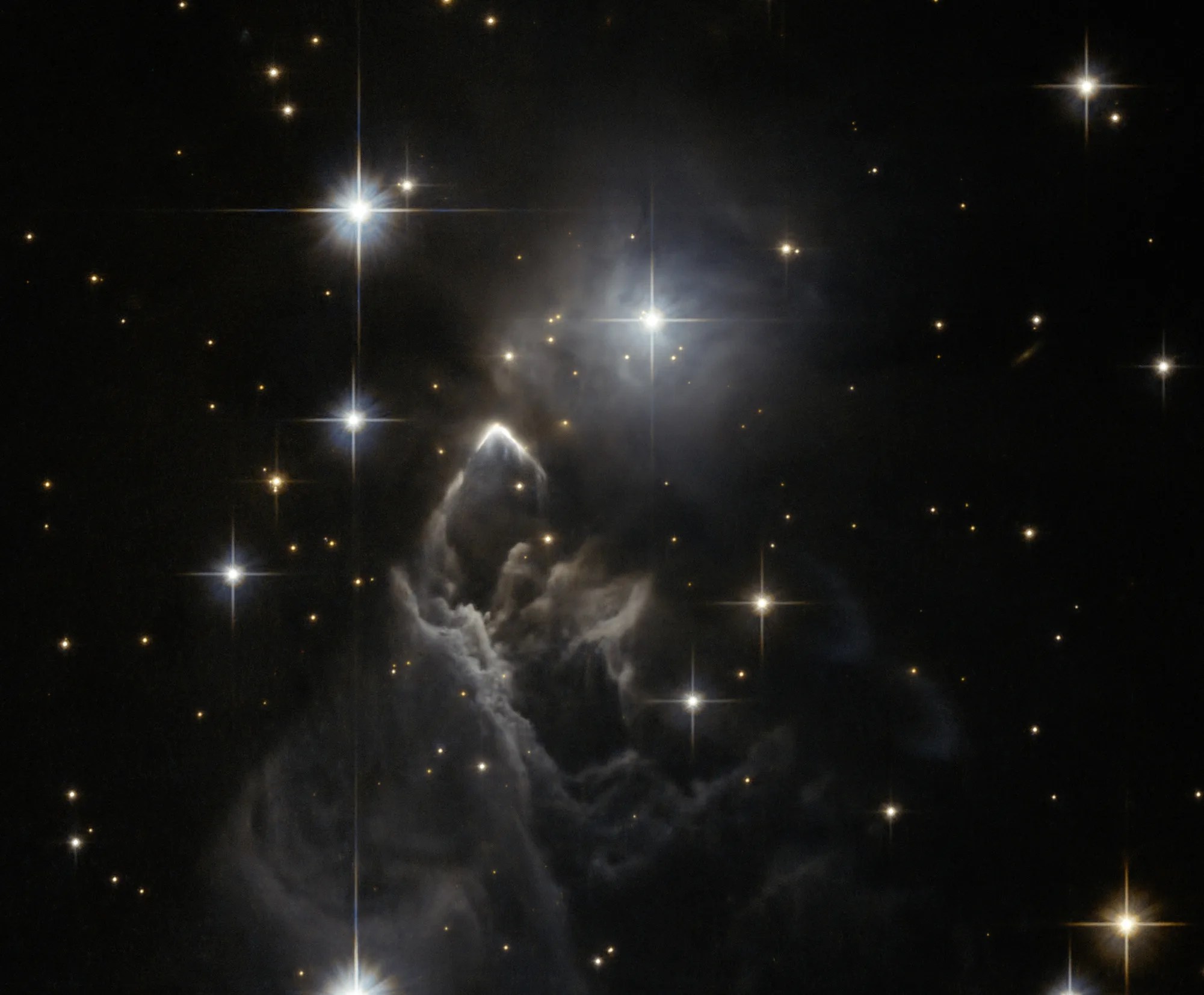 Bright stars and shadowy clouds of dust