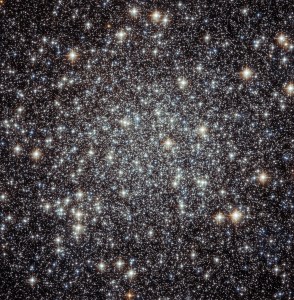 The center of globular cluster M22 with its thousands of stars.