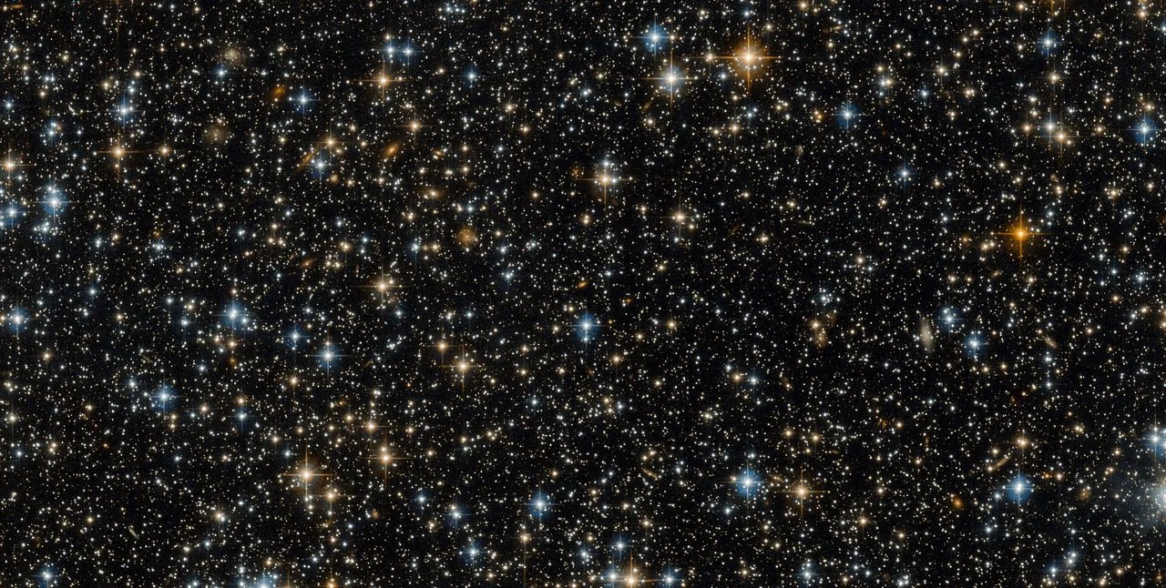 Field of stars and galaxies