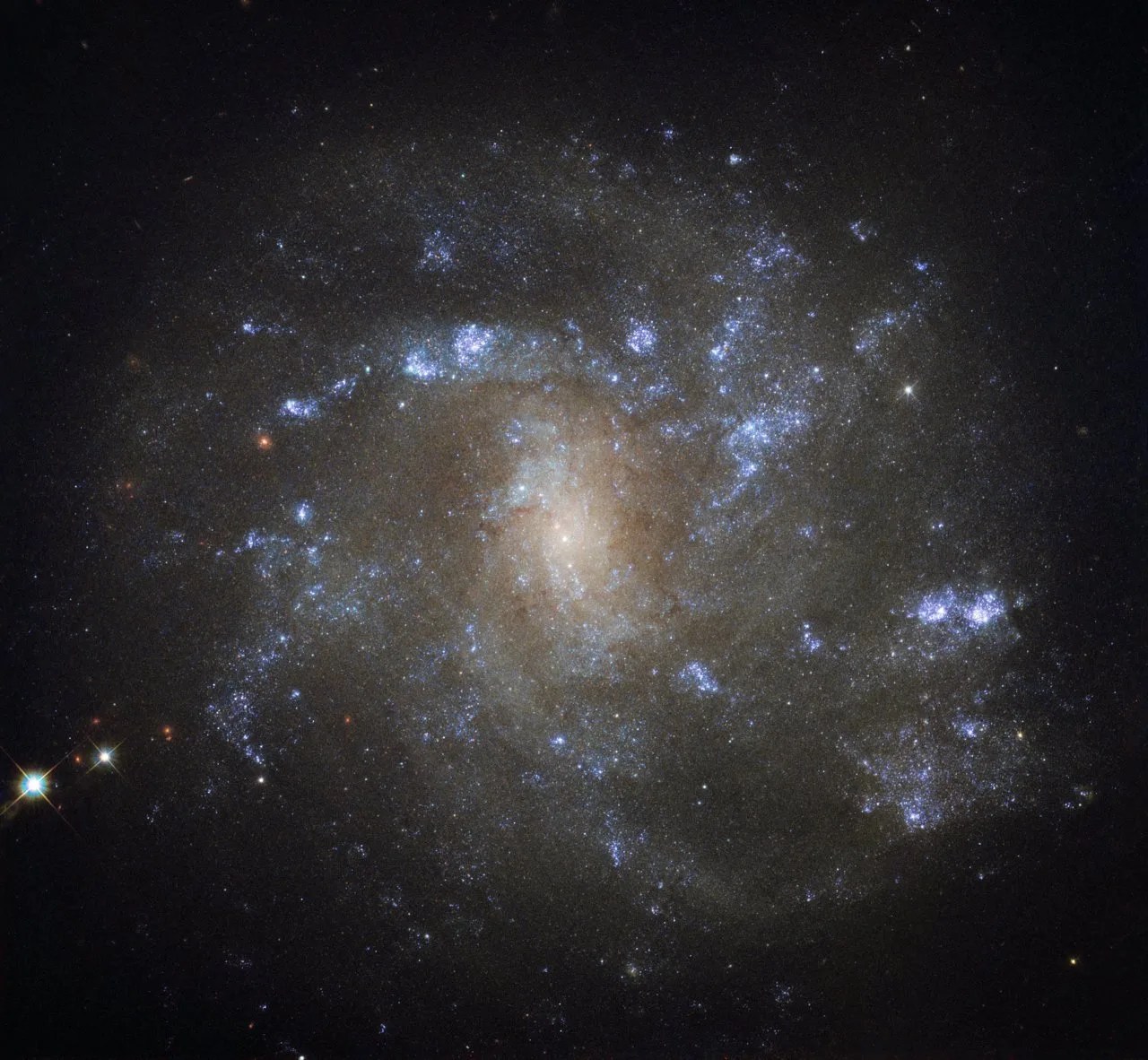A spiral galaxy.