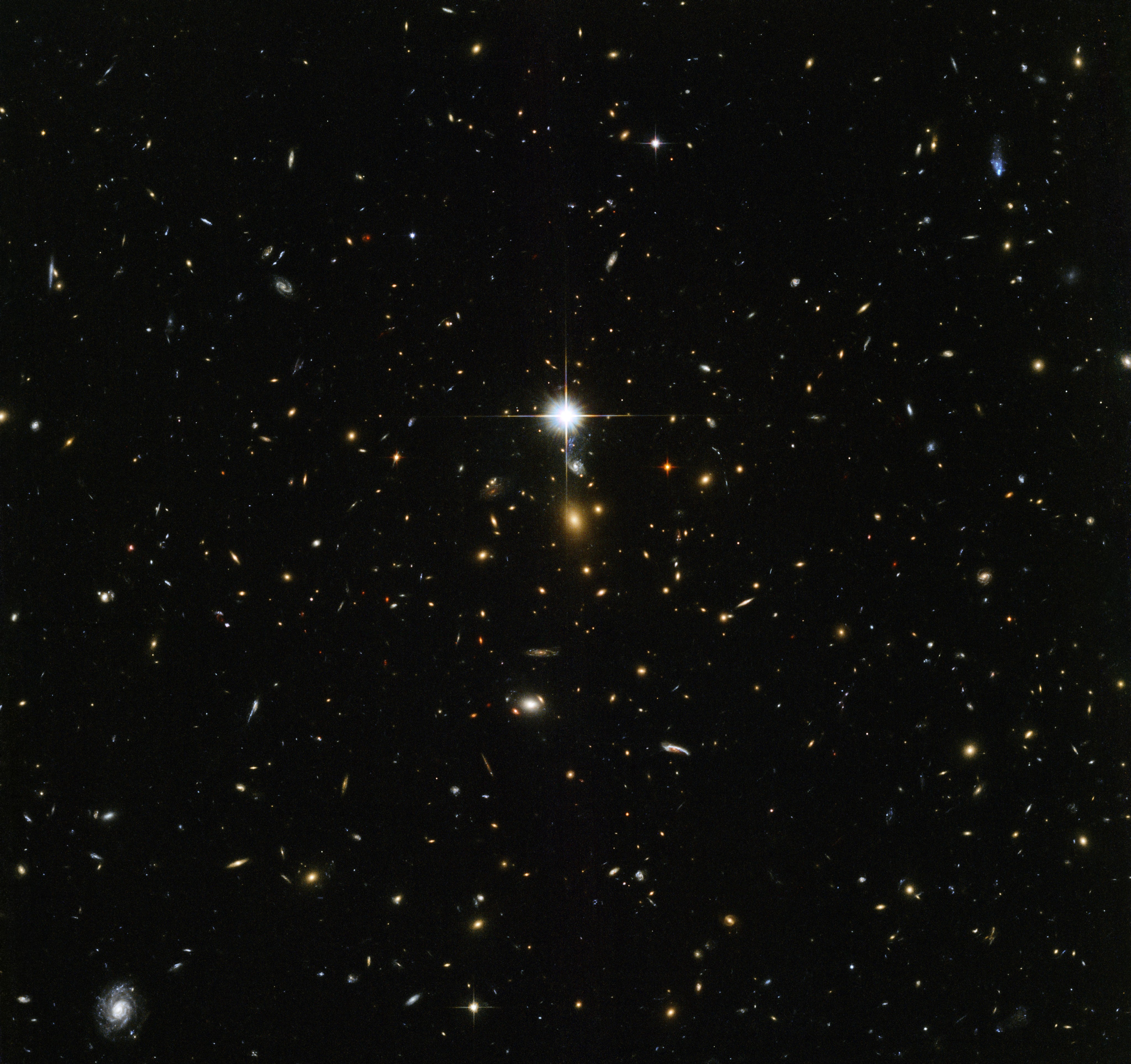 A bright field of star-like galaxies